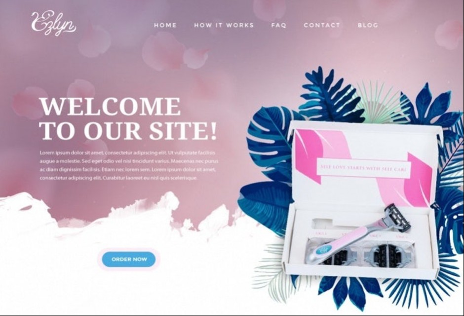 trang web đăng ký dao cạo màu tím của phụ nữ màu nước