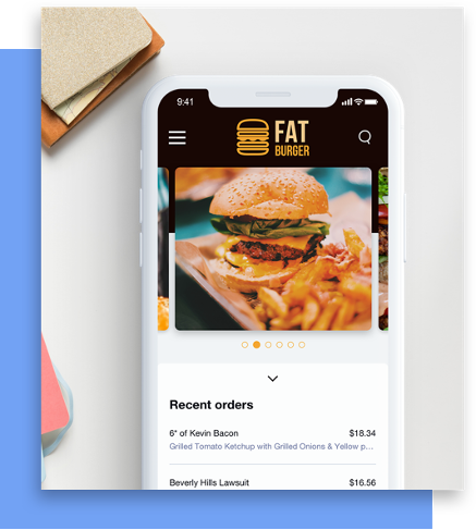 Bố cục điện thoại có logo trên màn hình