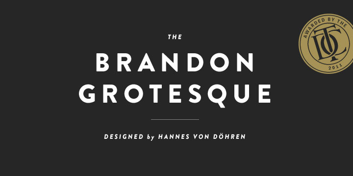 Mẫu font chữ Brandon Grotesque