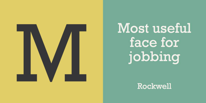 Mẫu font chữ Rockwell        