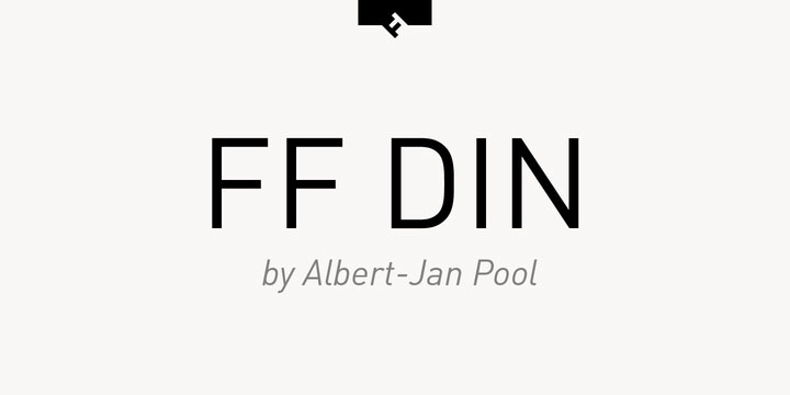 Mẫu font chữ FF Din