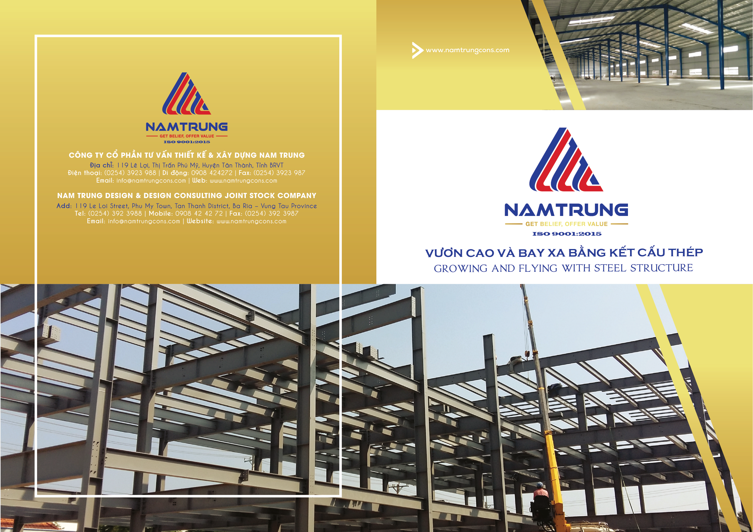 Thiết kế profile, brochure NAM TRUNG